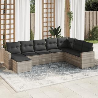 VidaXL set divano da giardino Polirattan  