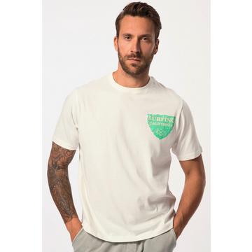 T-shirt con mezze maniche, stampa sul petto e scollo a girocollo, fino alla tg. 8XL