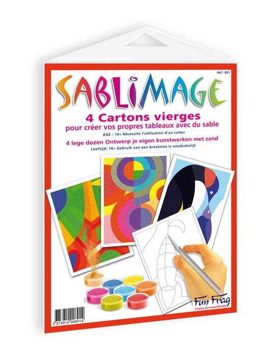 Image of Sandbilder Karton Neutral (4Teile)