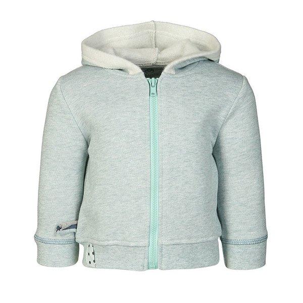 Image of Kapuzen-sweatjacke Aus Bio-baumwolle Unisex Pastellgrün 0-3M