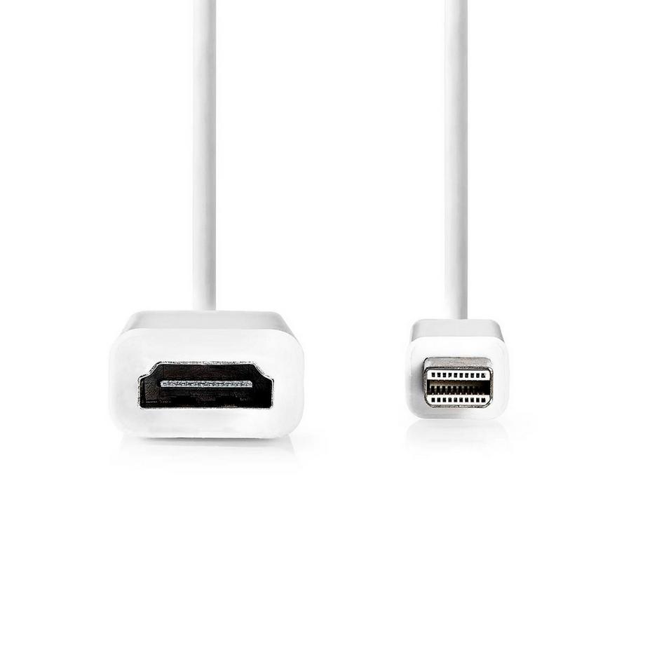 Nedis  Câble Mini Displayport | DisplayPort 1.2 | Mini DisplayPort Male | HDMI™ Output | 21.6 Gbps | Nickel Plated | 0.20 m | Round | PVC | White | Box 