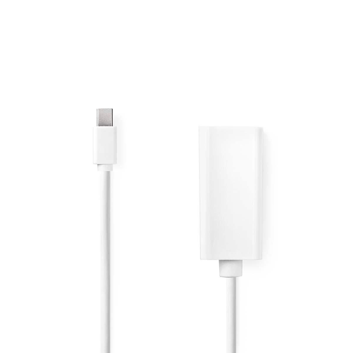 Image of Mini Displayport-Kabel | DisplayPort 1.2 | Mini DisplayPort-Stecker | HDMI™-Ausgang | 21,6 Gbit/s | vernickelt | 0,20 m | rund | PVC | | Box