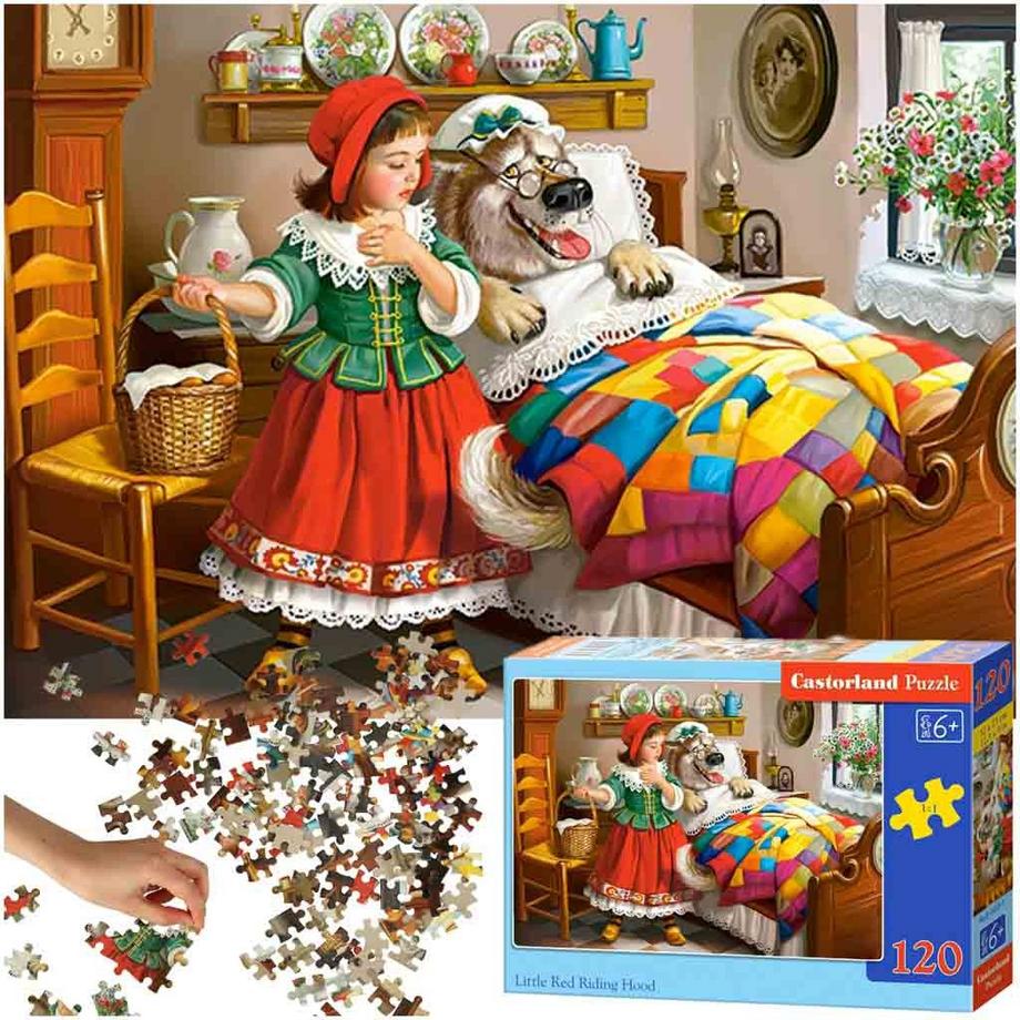 Puzzle Rotkäppchen (120Teile)