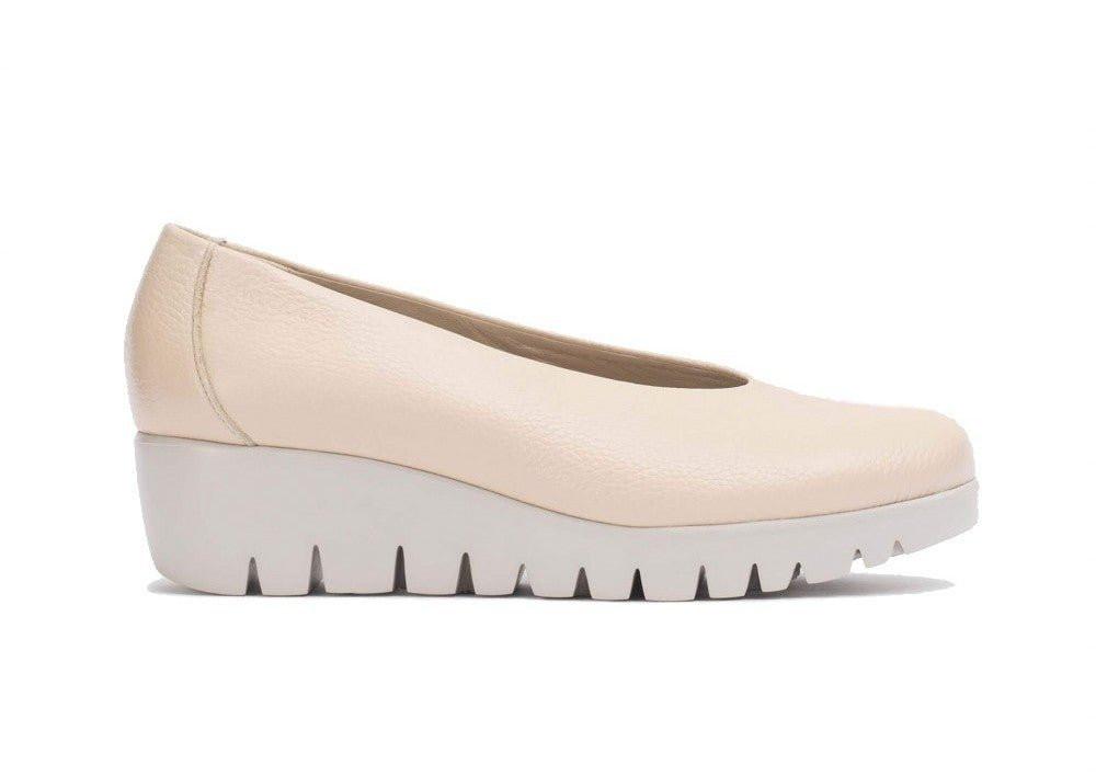 Image of Fly - Leder Pump Damen Beige 42