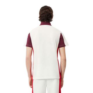 LACOSTE Poloshirt Color Block Besticktes Logo  