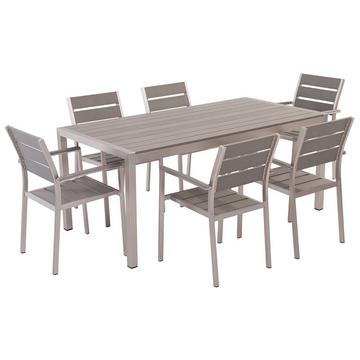 Set da pranzo da giardino en Legno plastico Industriale VERNIO