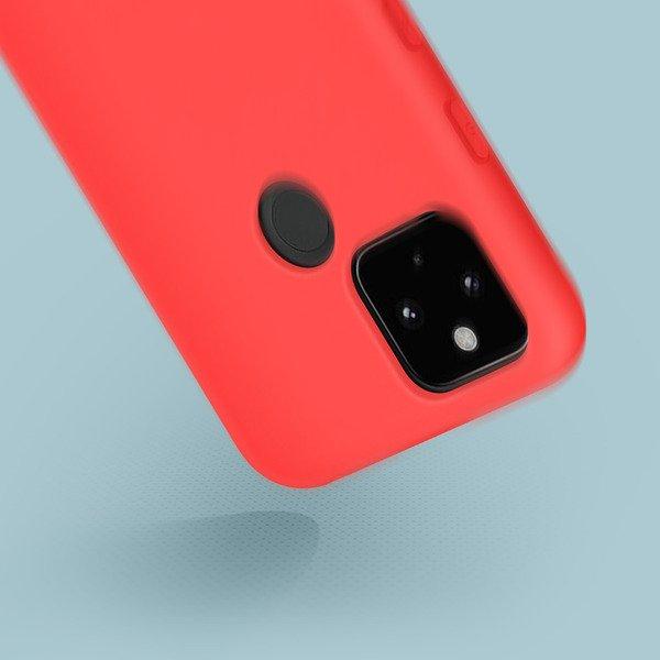 Avizar  Coque Google Pixel 5 Soft Touch Rouge 