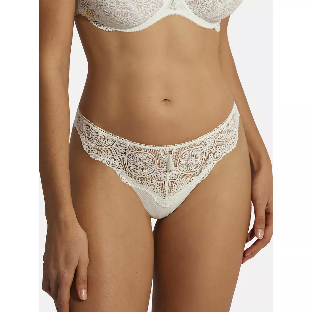 Selmark - Brasilianische Matilda Hochzeit, für Damen, Beton-Optik / Weiss, Größe M