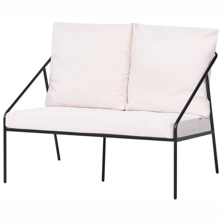 Beliani Lounge Set mit Tisch aus Stahl  USTICA  