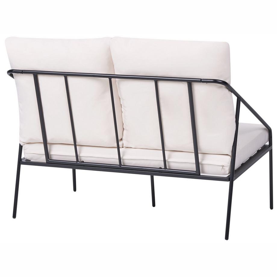 Beliani Lounge Set mit Tisch aus Stahl  USTICA  