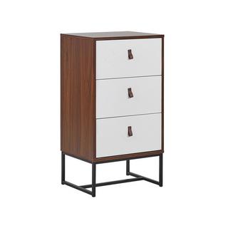 Beliani Cassettiera 3 cassetti en Fibra a media densità (MDF) Classico NUEVA  