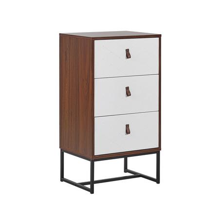 Beliani Cassettiera 3 cassetti en Fibra a media densità (MDF) Classico NUEVA  