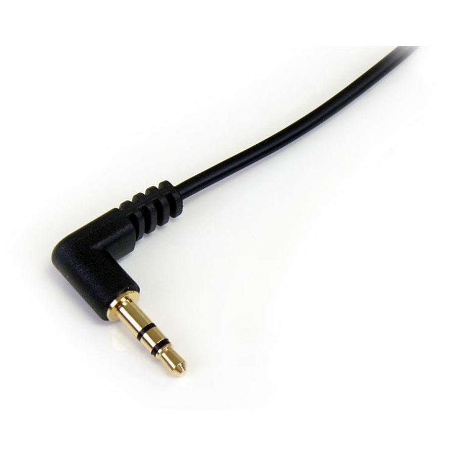 STARTECH.COM  StarTech.com Cavo Audio Stereo 3,5mm slim angolato a destra da 1,8m - M/M 