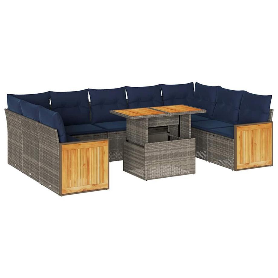 set divano da giardino Polirattan