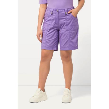 Ulla Popken  Cargo-Bermuda, Komfortbund, 4-Pocket-Schnitt 