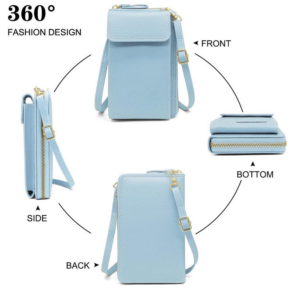 Only-bags.store Sac à bandoulière en cuir PU avec portefeuille  