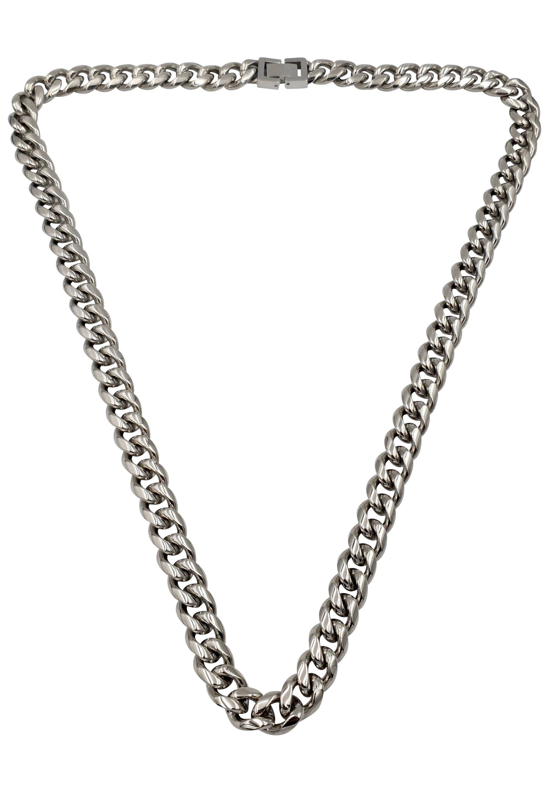 Image of Cuban Style Kette Damen Silber 60 cm