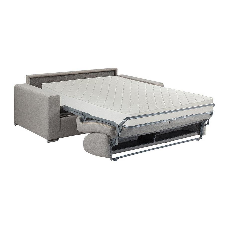 LINEA SOFA Canapé 3 places conible express en tissu CALITO Couchage lattes larges 1Matelas  