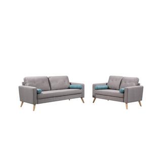 Vente-unique Couchgarnitur Stoff 3+2 TATUM  