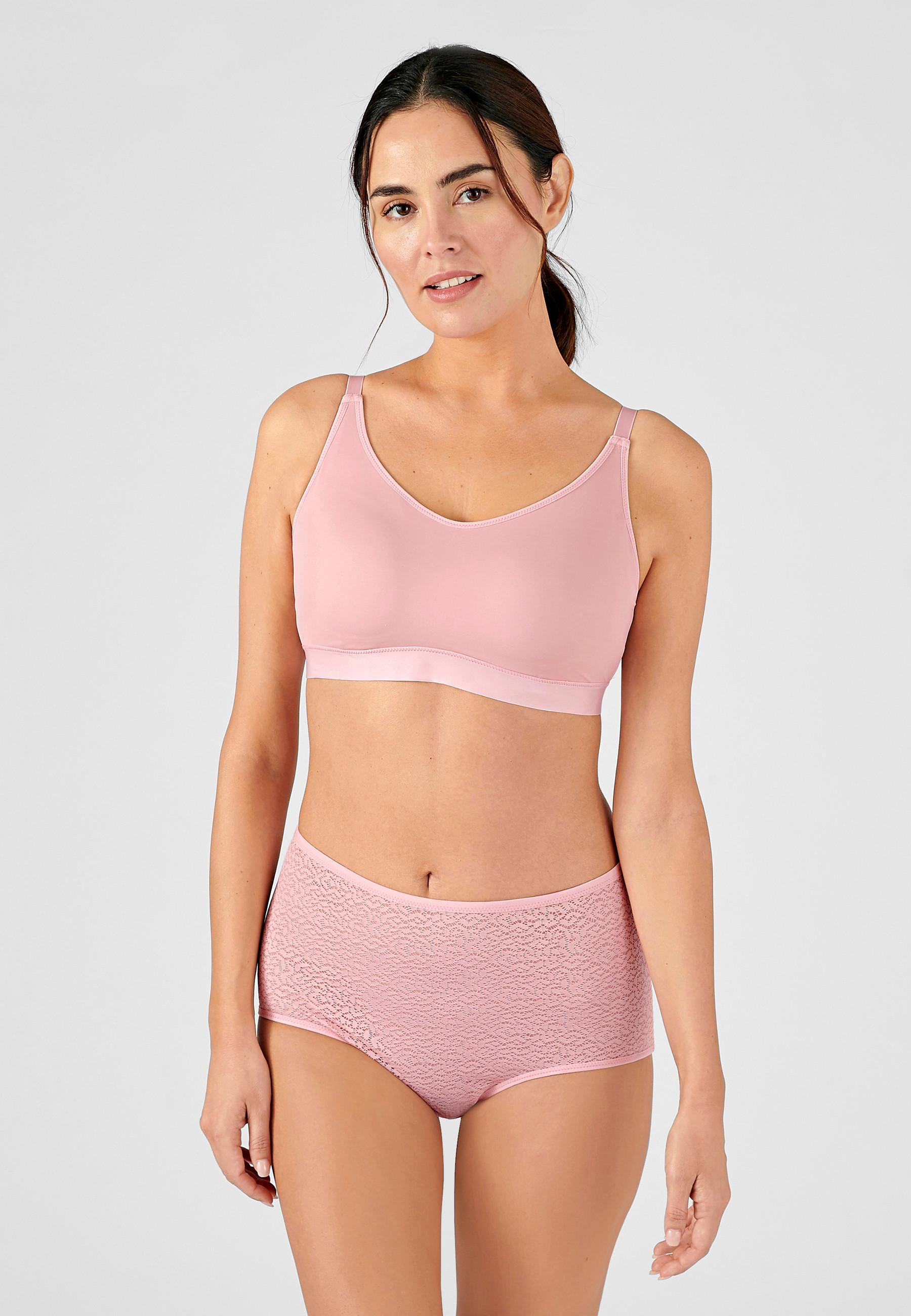 Image of Bustier Ohne Bügel Mit Häkchen. Damen Rosa 42/44