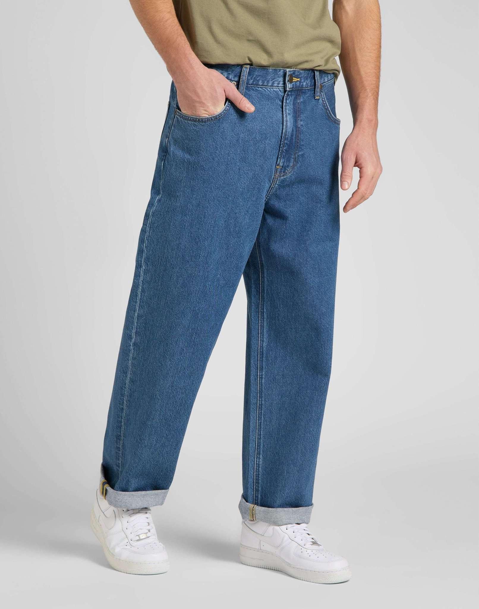 Image of Jeans Relaxed Fit Asher Unisex Blau Denim L32/W33