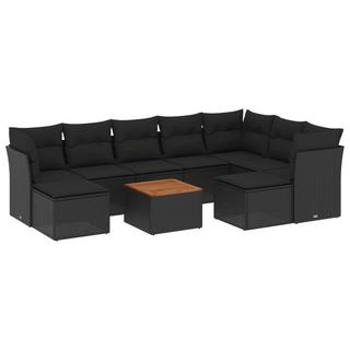 VidaXL set divano da giardino Polirattan  