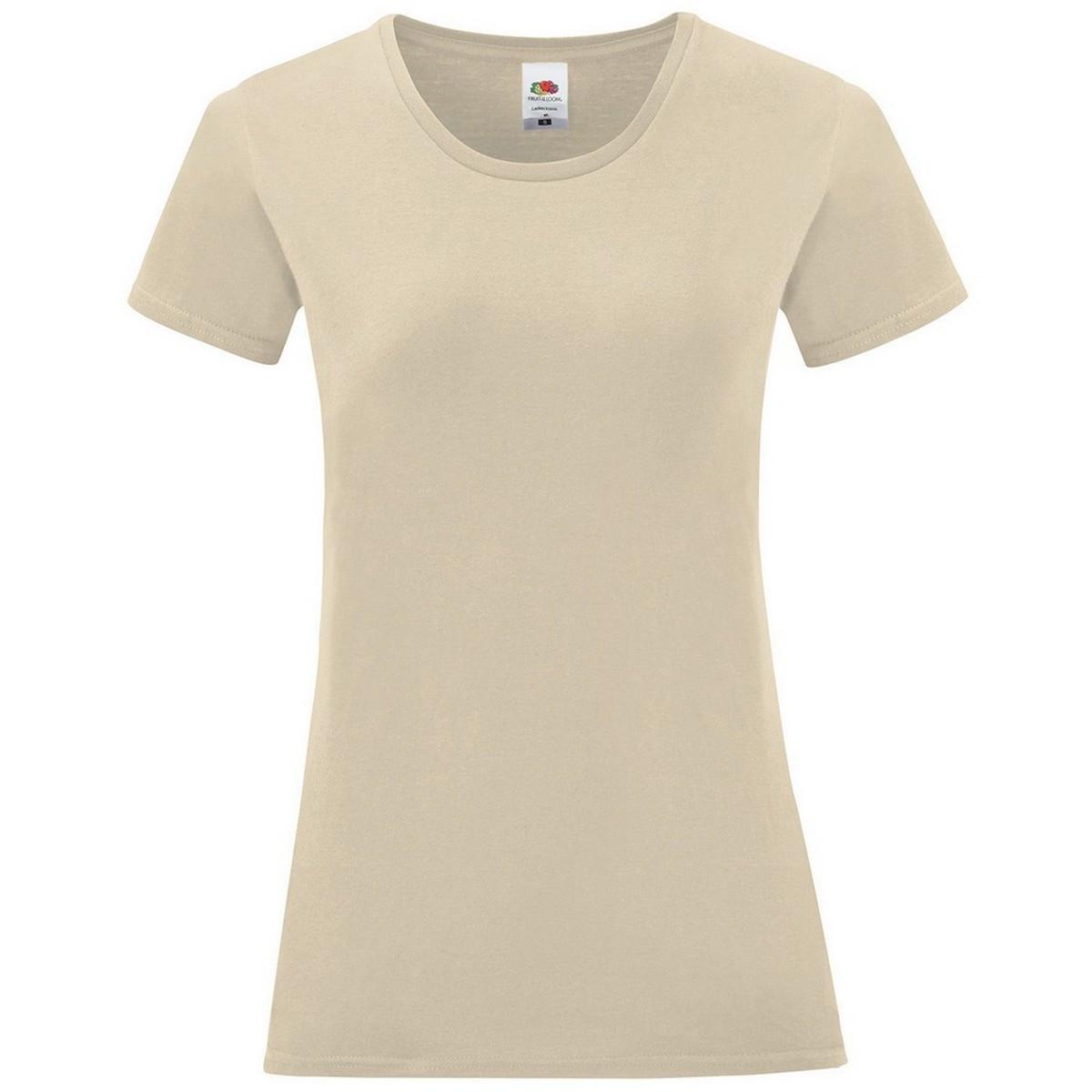 Image of Iconic Tshirt Damen Beige S