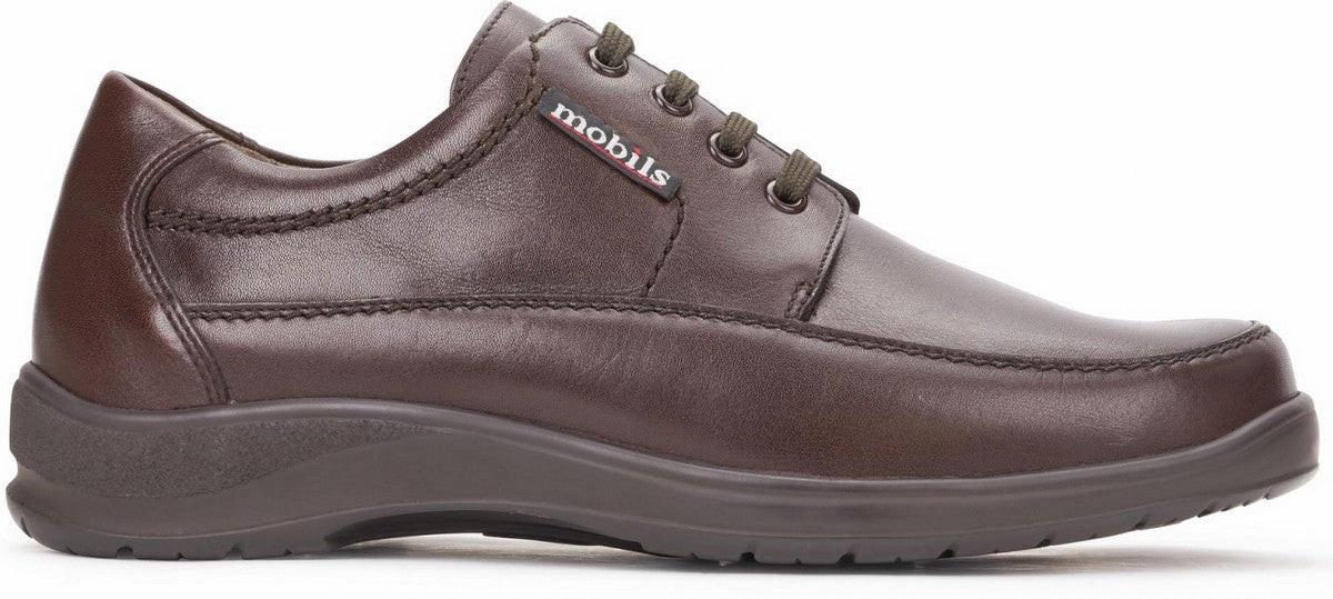 Image of Leder Schnürschuh Unisex Braun 38.5