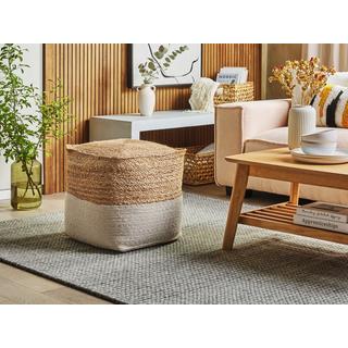 Beliani Pouf en Cotone Scandinavo KIRAMA  