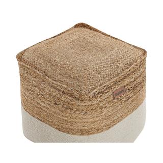 Beliani Pouf en Coton Scandinave KIRAMA  