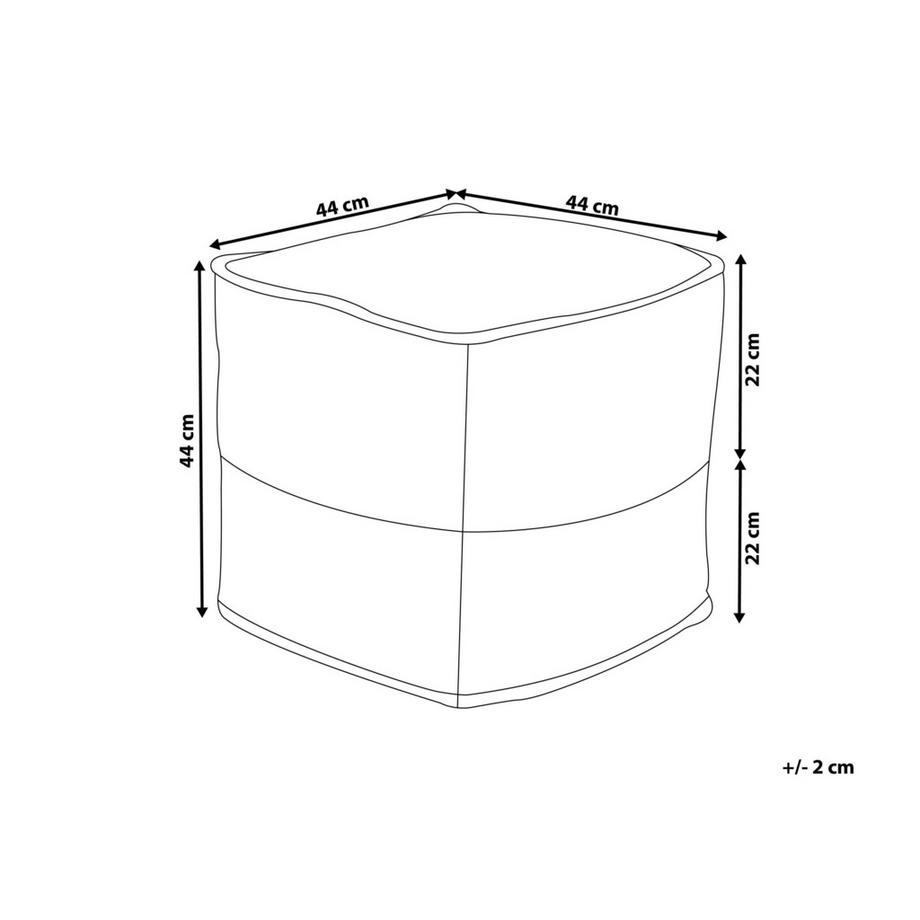 Beliani Pouf en Coton Scandinave KIRAMA  