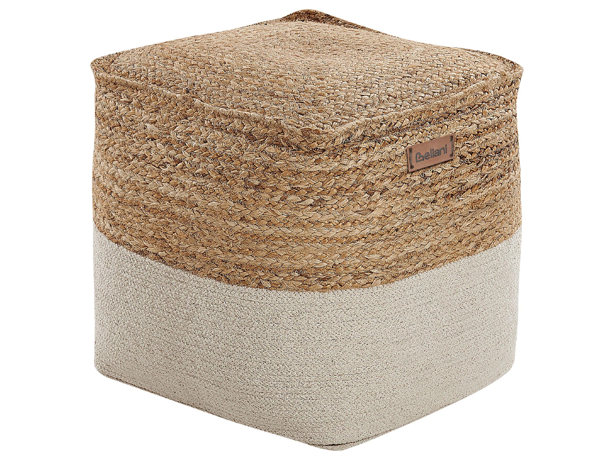 Beliani Pouf en Cotone Scandinavo KIRAMA  