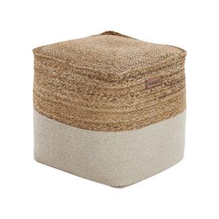 Beliani Pouf en Coton Scandinave KIRAMA  