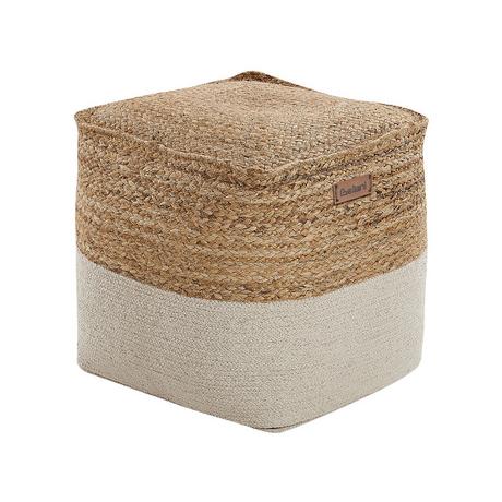 Beliani Pouf en Cotone Scandinavo KIRAMA  