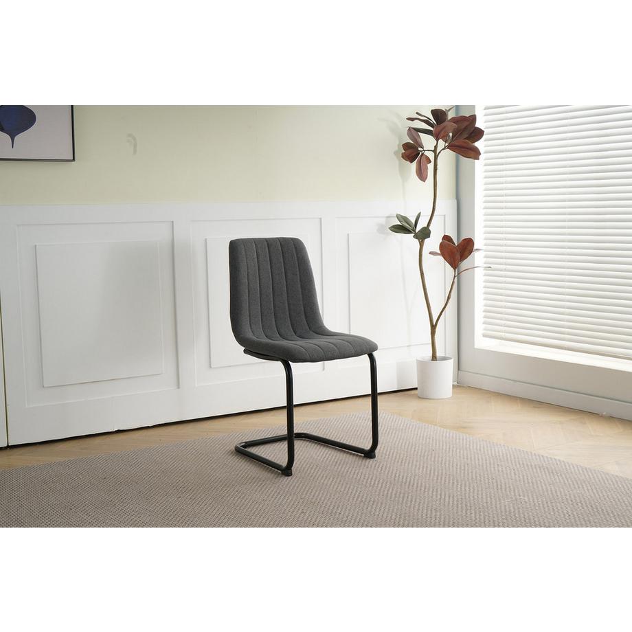 mutoni Chaise Apex anthracite (lot de 2)  