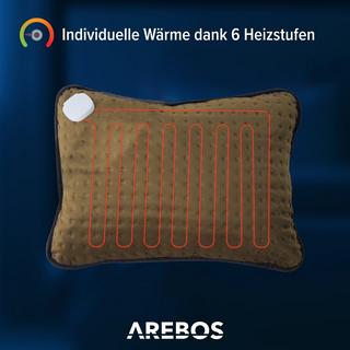 Arebos Heizkissen Heizmatte Wärmematte Wärmekissen elektrisch 44 x 33 cm  