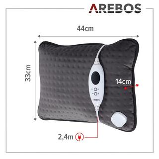 Arebos Heizkissen Heizmatte Wärmematte Wärmekissen elektrisch 44 x 33 cm  