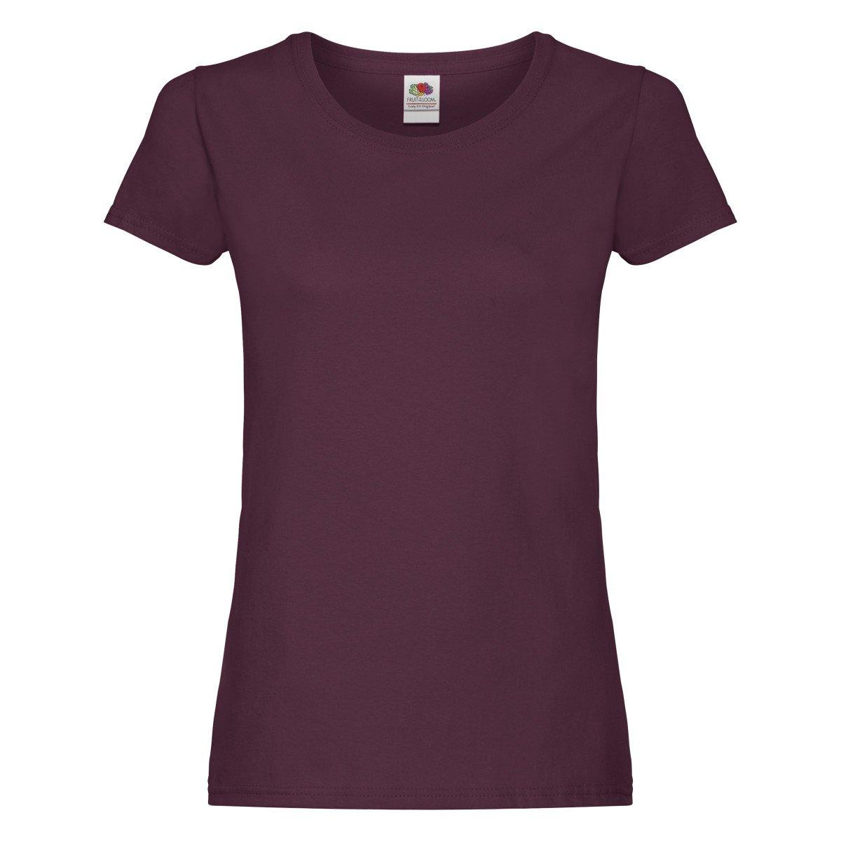 Image of Tshirt Damen Weinrot XS