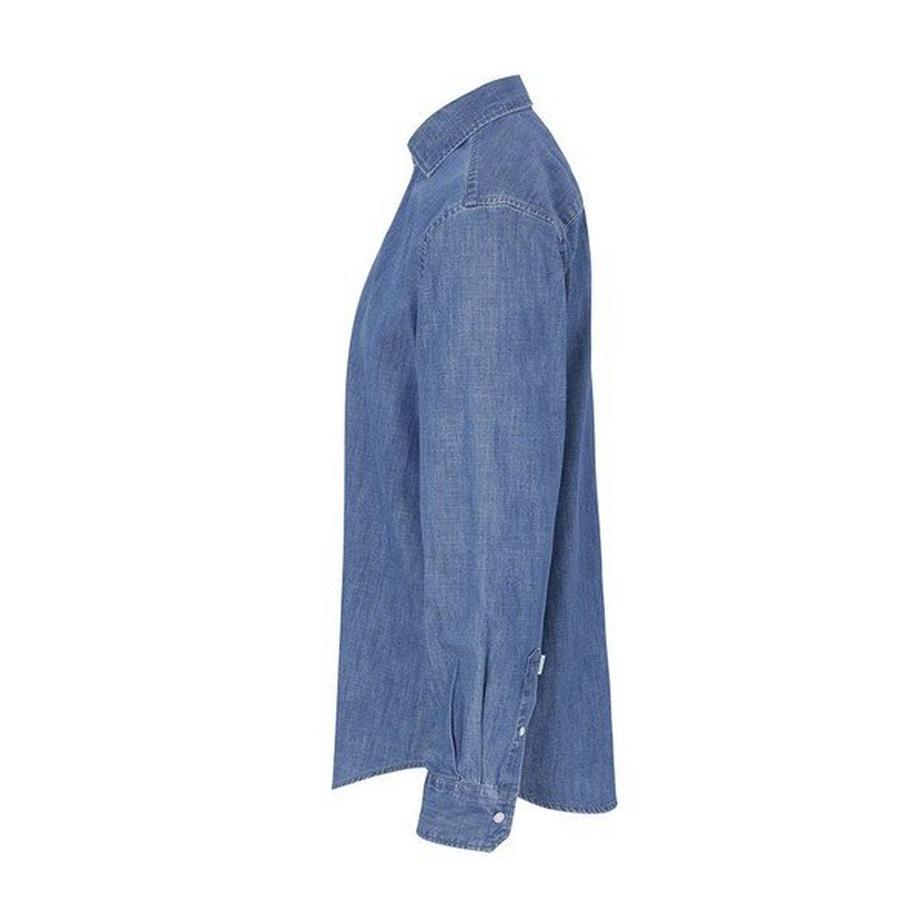 Cottover Chemise Denim Manches Longues Coupe Cintrée  