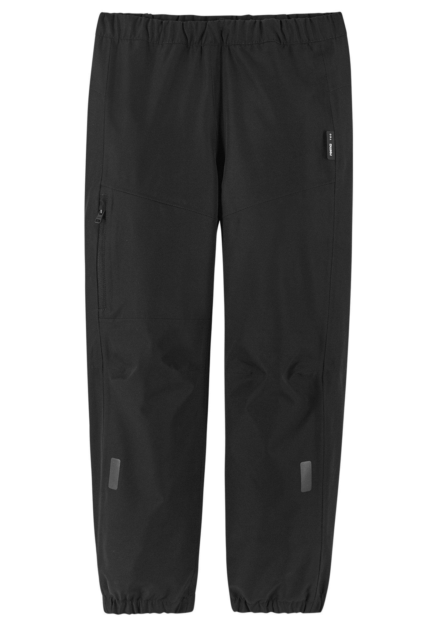 Image of Kinder Softshellhose Kuivala Black Unisex Schwarz 128