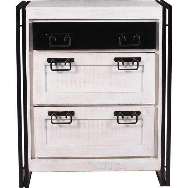 Image of Schuhschrank Washed weiss 80x40x96 Schuhschrank Washed weiss 80x40x96