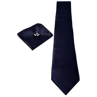 B2X  Accessori per costumi | Cravatta + Fazzoletto + Gemelli - Blu Scuro 