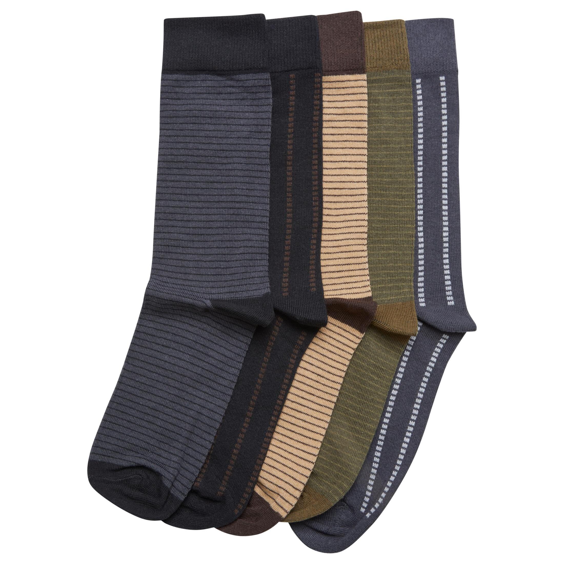 Image of Socken Mit Streifen Und Punkten (x5) Herren 43-46