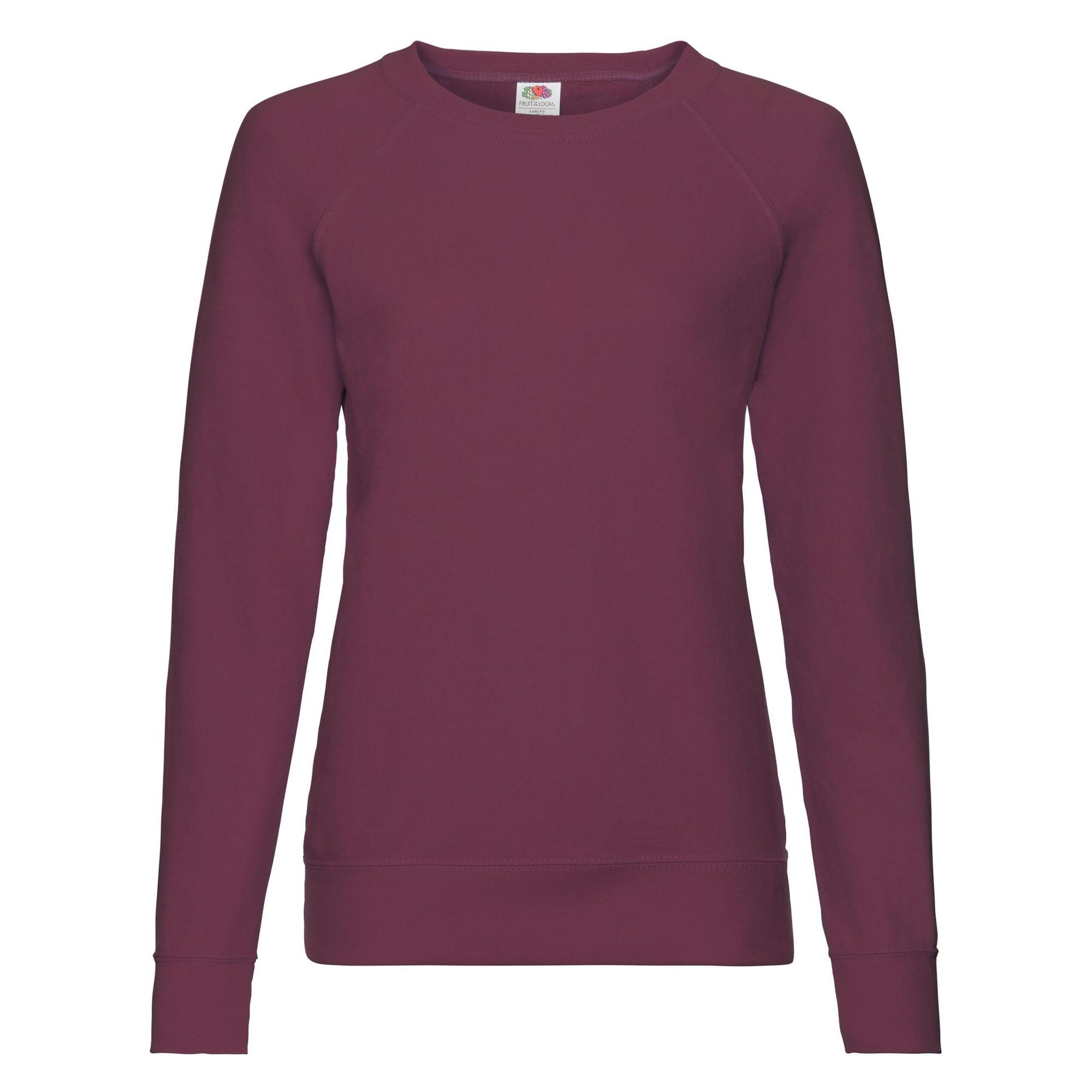 Image of Sweatshirt Leicht Raglanärmel Damen Weinrot 44