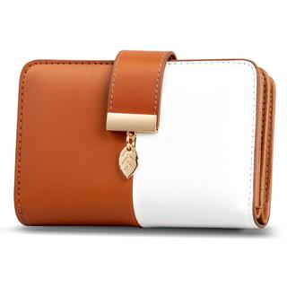 Only-bags.store Portafoglio in pelle con protezione RFID 18 scomparti per carte catena con cerniera e cordino  