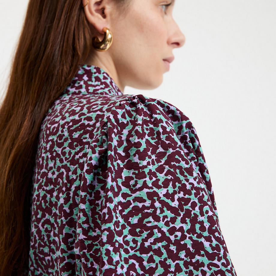 La Redoute Collections Abito lungo svasato con cintura da annodare  