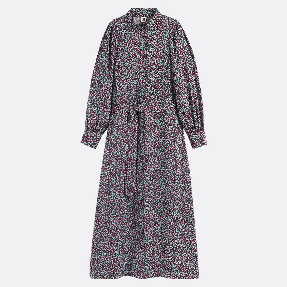 La Redoute Collections Abito lungo svasato con cintura da annodare  