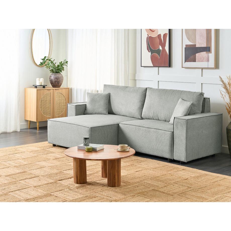 Beliani Ecksofa aus Stoff  KARILA  