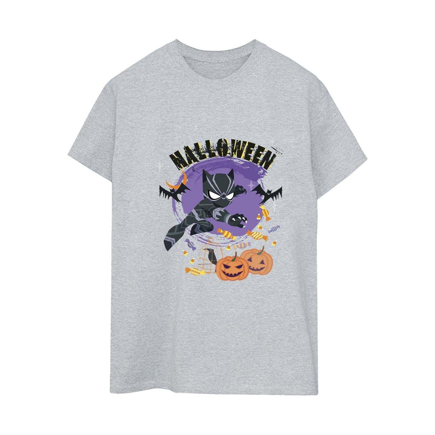 Image of Black Panther Halloween Tshirt Damen Grau XL