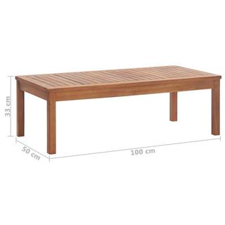 VidaXL Ensemble de canapés de jardin bois  